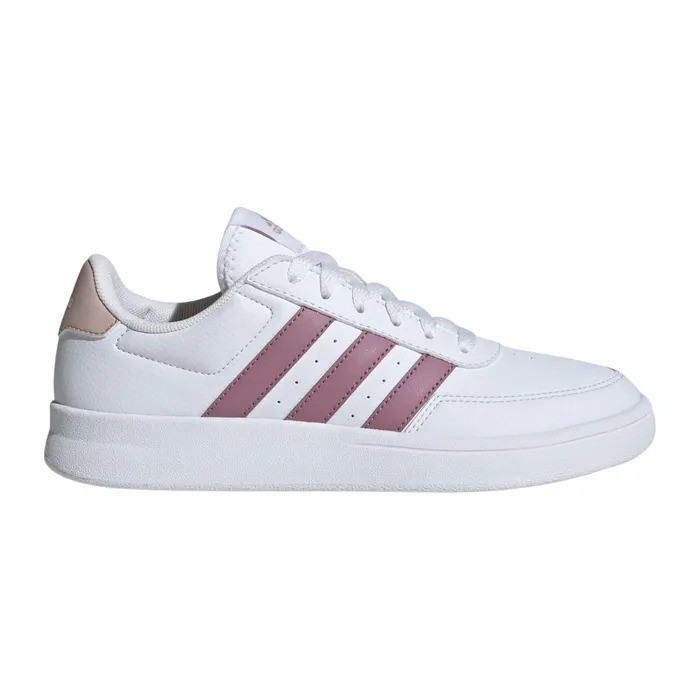 ADIDAS Women's Breaknet 2.0 Shoes, Size US6, White/Wonder Orchid/Wonder Tau