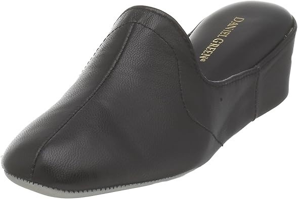 DANIEL GREEN Women's Glamour Slip On Casual Slippers, Size US 8, Black Kids
