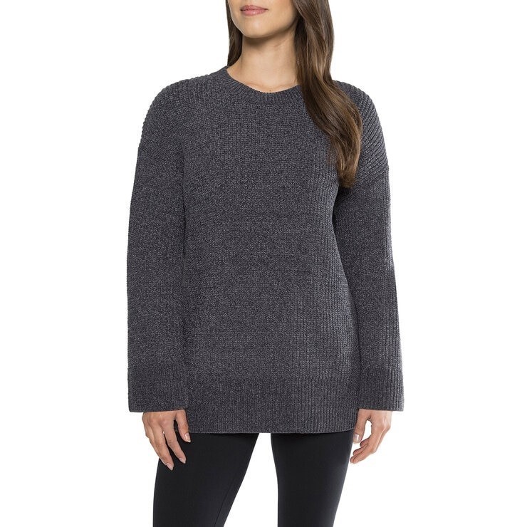 MATTY M Women's Chenille Crew Sweater, Size XL, 50% Recycled Polyester, Gre