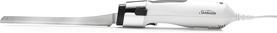 SUNBEAM EK6000 Carveasy Twin Blade Electric Knife, Colour: White. NB: Minor