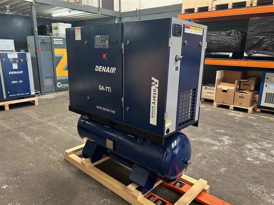 Denair DA7 Ti Oil Injected Screw Compressor - Unused (Ref: Air) Auction ...
