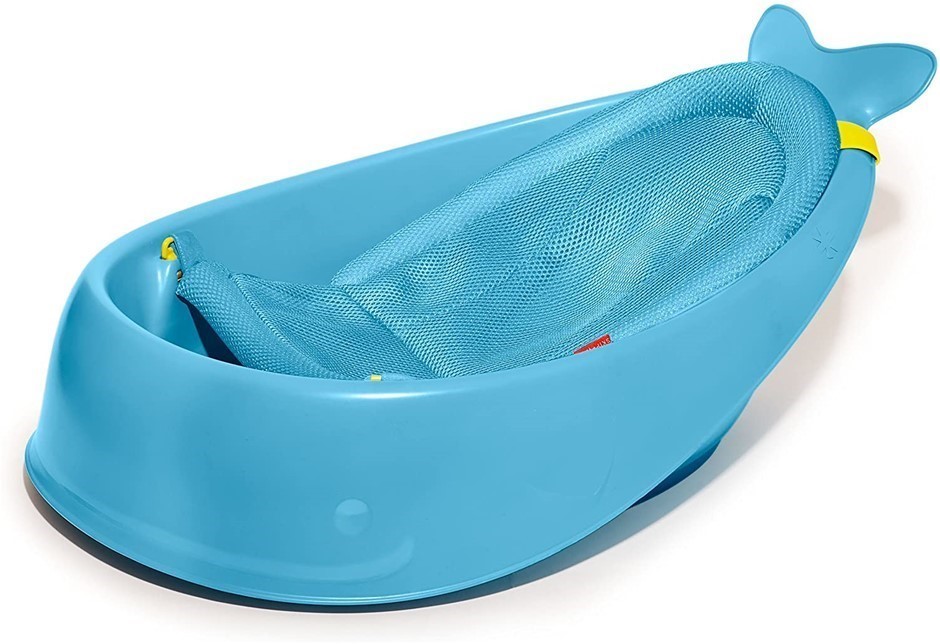 SKIP HOP Moby 3 in 1 Baby and Toddler Bath Tub, Blue.