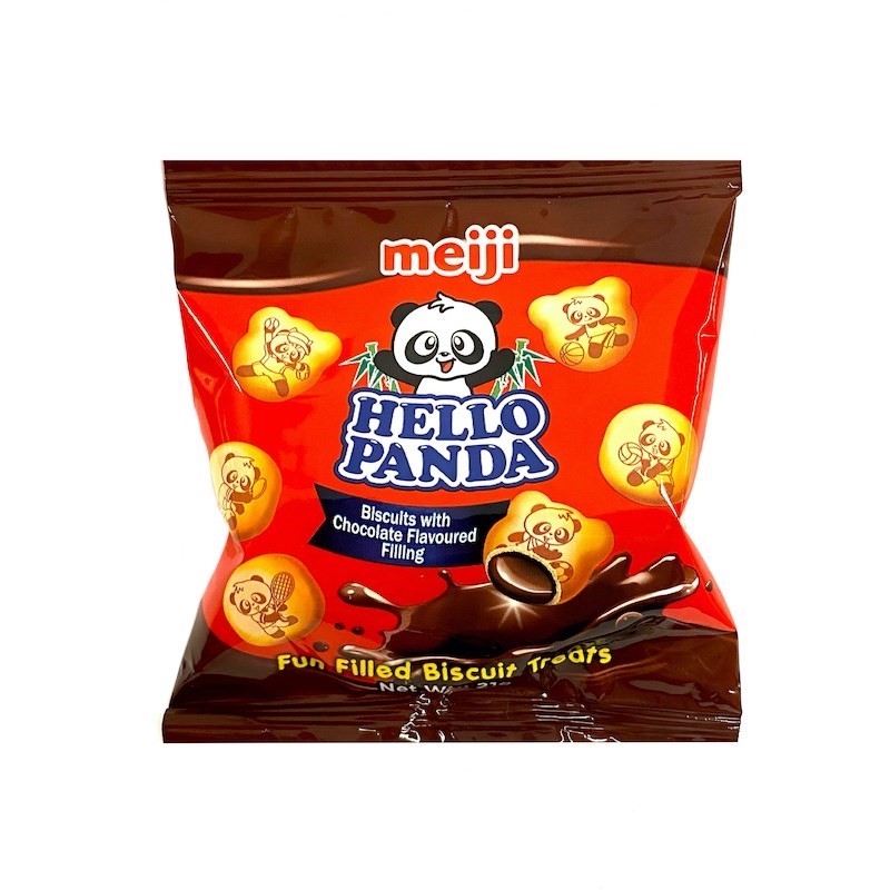 75 x MEIJI Hello Panda Biscuit Treats, 21g.