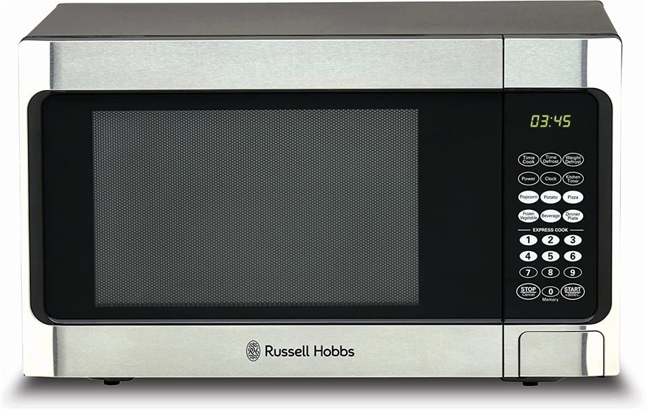 RUSSELL HOBBS Microwave Oven, 1000W Power, 34L Capacity, Stainless Steel Fi