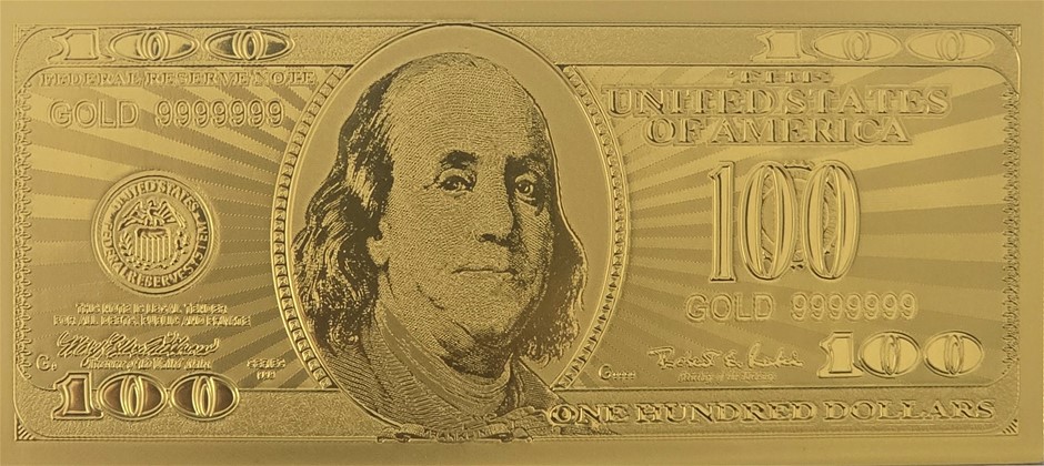 No Reserve $100 Gold Banknotes