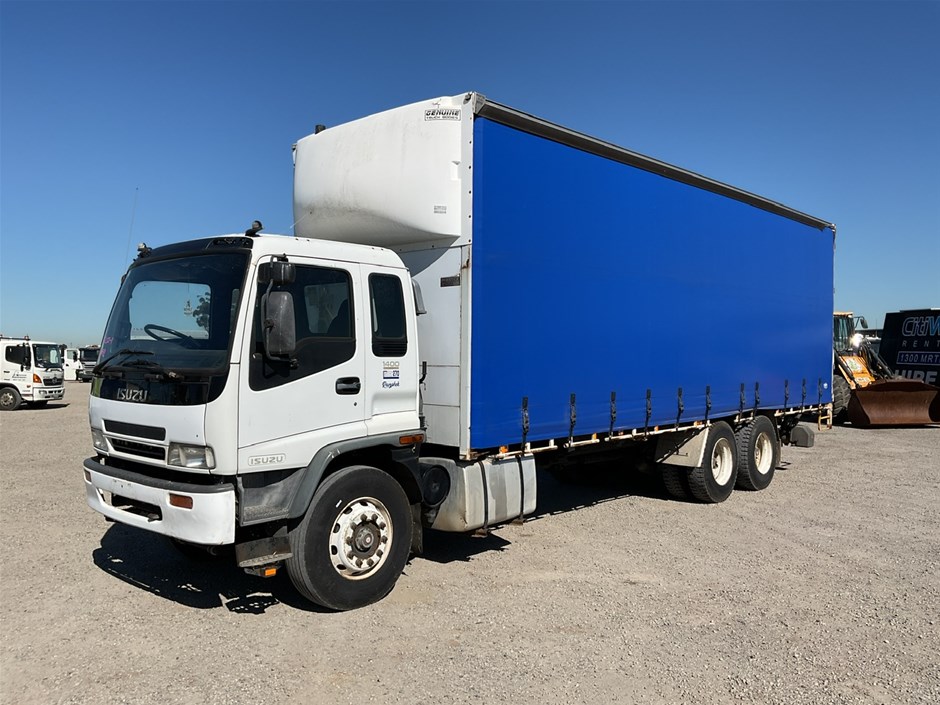 Unreserved-2001 Isuzu & 1998 Mazda Curtainsider Rigid Trucks