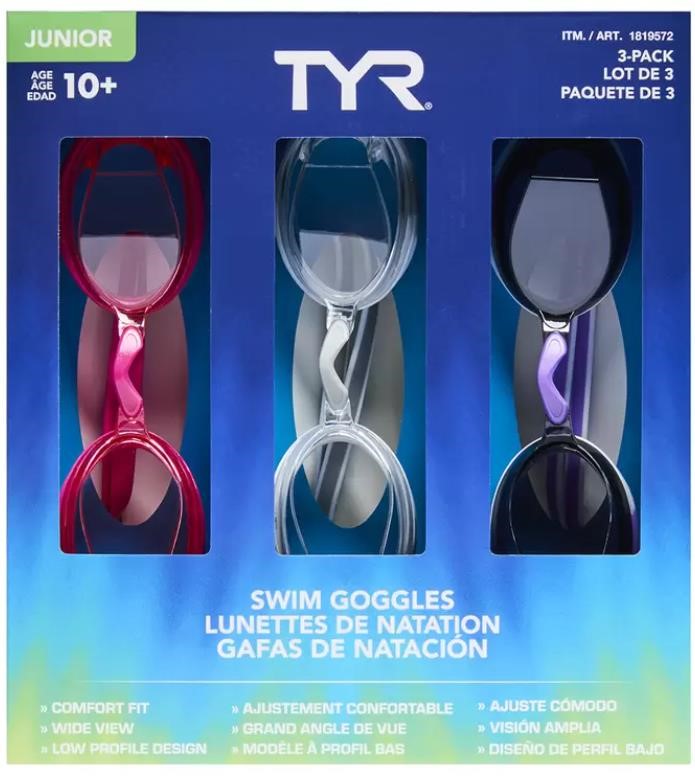 TYR Junior Goggle 3 Pack