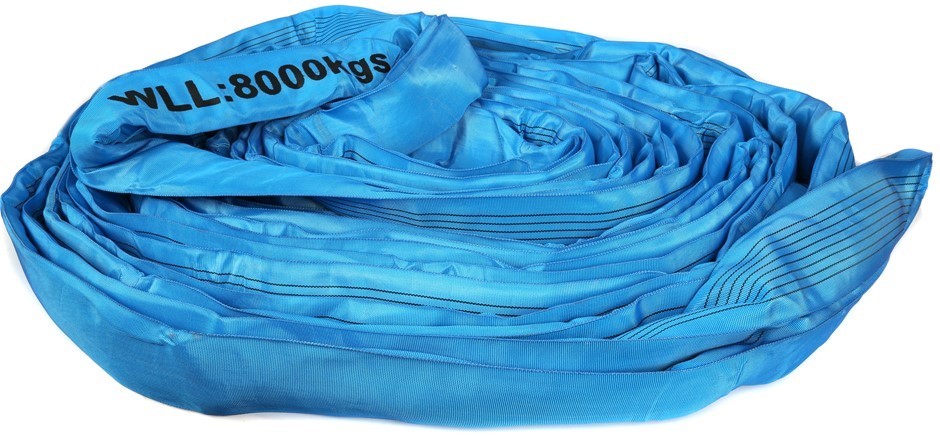 Round Lifting Sling, WLL 8000kg x 8M (With Test Cert).