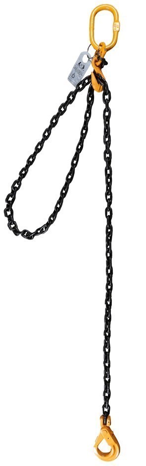 Lifting Chain Sling, Single Leg, WLL 3200kg, 10mm Chain x 3M, (C/W): Clevis