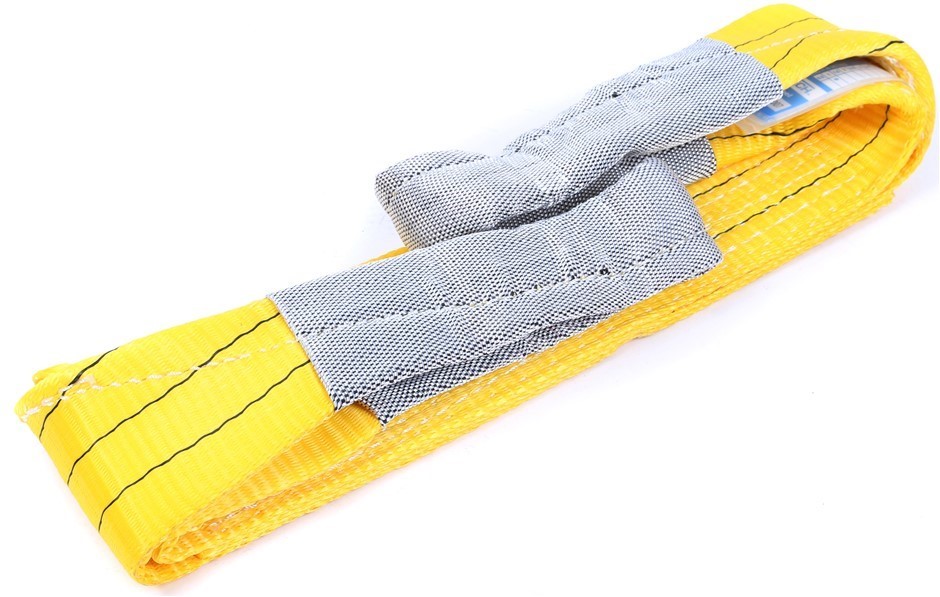 4 x Flat Webb Lifting Sling, WLL 3000kg x 1M (With Test Cert).