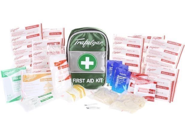 6 x TRAFALGAR 68pc Outdoor & Leisure First Aid Kits in Nylon Zip Case.