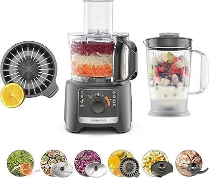 KENWOOD MultiPro Compact Food Processor and Blender, Includes 1.2L Blender