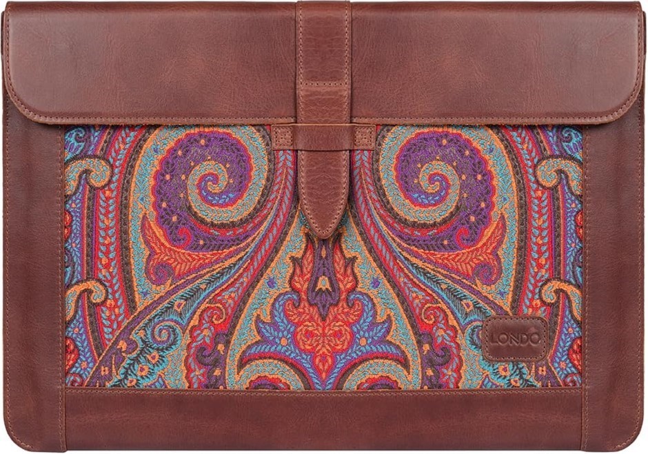 LONDO Top Grain Leather MacBook Laptop Sleeve Bag. Comes In Gift Box. Size: