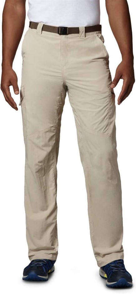 COLUMBIA Men's Silver Ridge Cargo Pant, Size 36x34, Fossil (160), AM8007. R