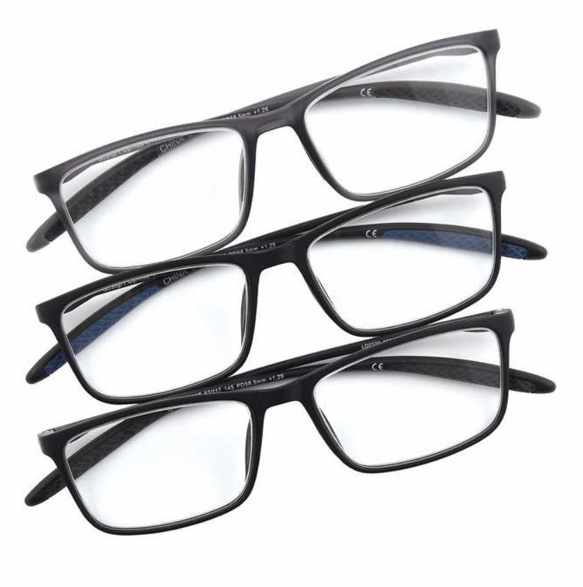 6 x FOSTER GRANT Design Optics Readers Glasses with Cases, Prescription +2.