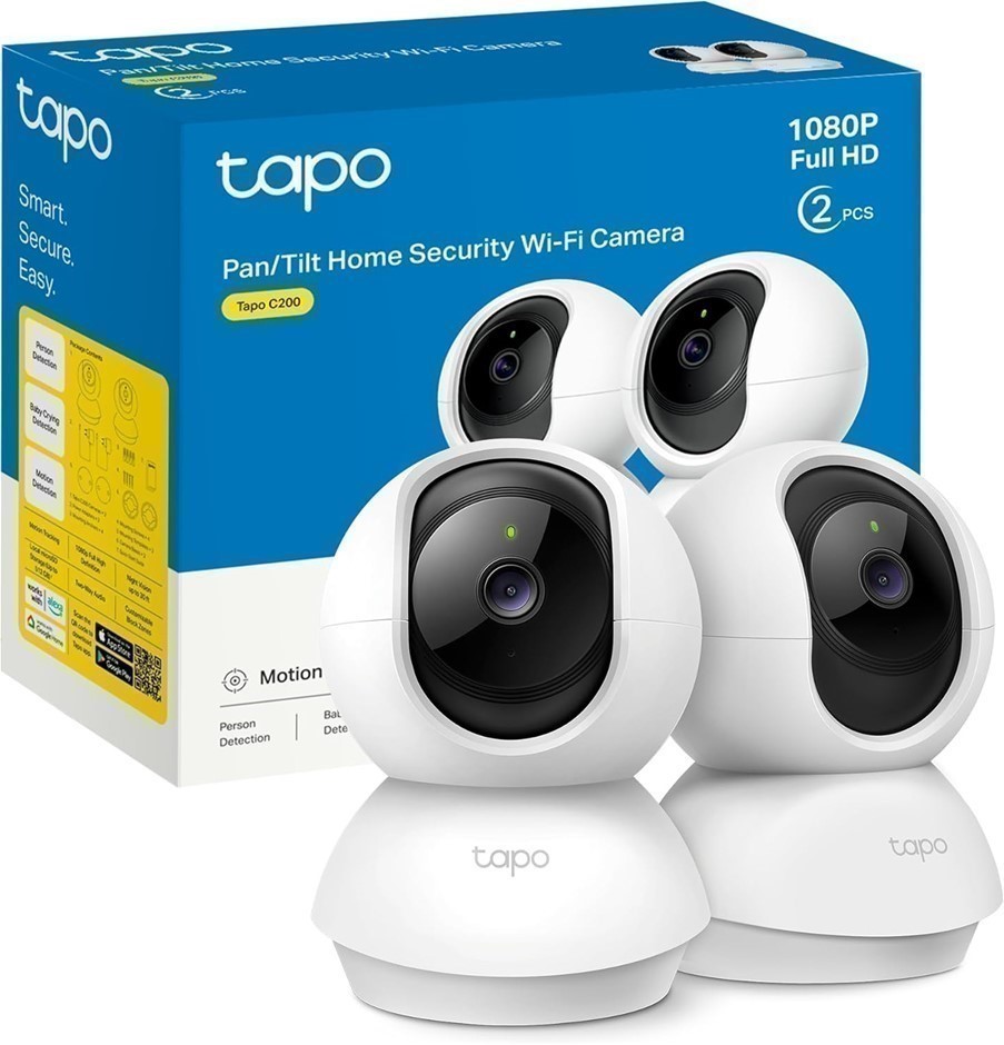 TP-LINK Tapo Pan/Tilt Wi-Fi Camera, 1080P, Motion Detection, Night Vision,