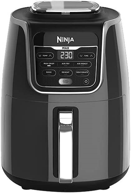 NUTRI NINJA Foodi Airfryer Delux, 5.2L, Up To 230 Degrees, Grey, AF160ANZ.