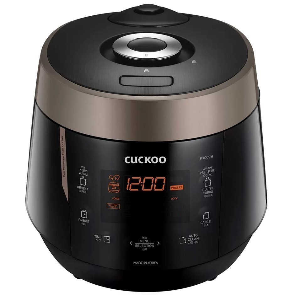 CUCKOO HP Electric Pressure Rice Cooker Black, CRP-P1009S.