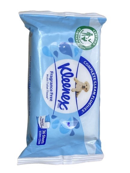 10 x KLEENEX 36pk Moist Toilet Tissues.