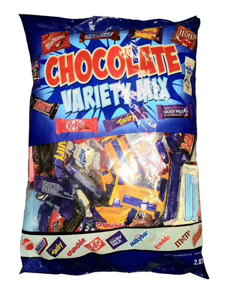 2 x Chocolate Variety Mix Pack, 2.07kg. N.B: Not in original packaging.