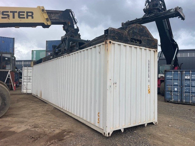 40Ft Hi Cube Shipping Container with Car Ramp Auction (0001-3035134 ...