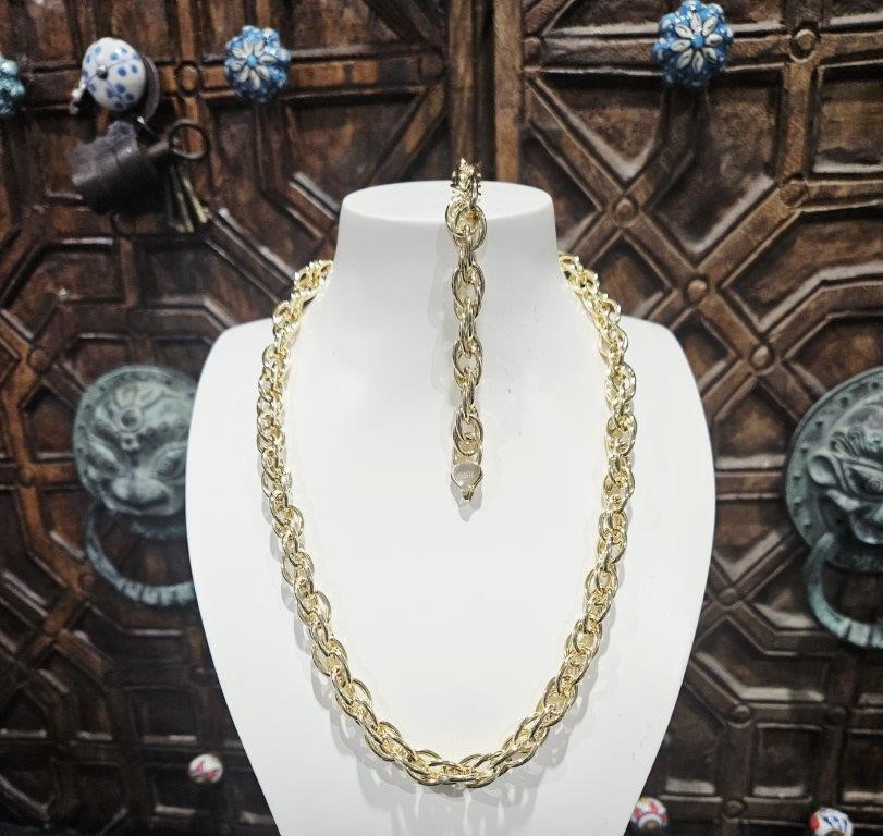 'Jewelzmerchants'18KGF/Italy Stamps Chains & Bracelets