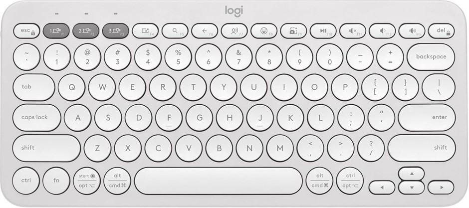 LOGITECH Pebble Keys 2 K380s, Multi-Device Bluetooth Wireless Keyboard with