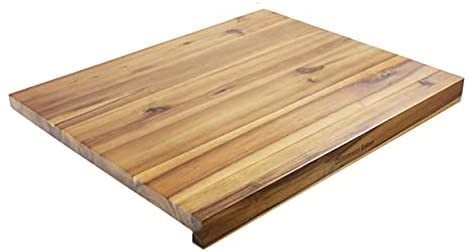 BRUNSWICK Acacia Reversible Bakers Board with Non-Slip Mat , 60 x 50 cm.