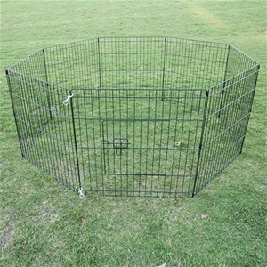 24" 8 Panel Pet Playpen Fence Enclosure
