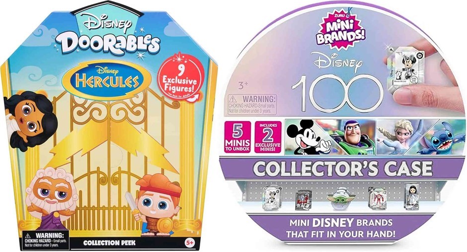 2 x DOORABLES: DISNEY 100 Platinum Collector's Case; DISNEY DOORABLES Hercu