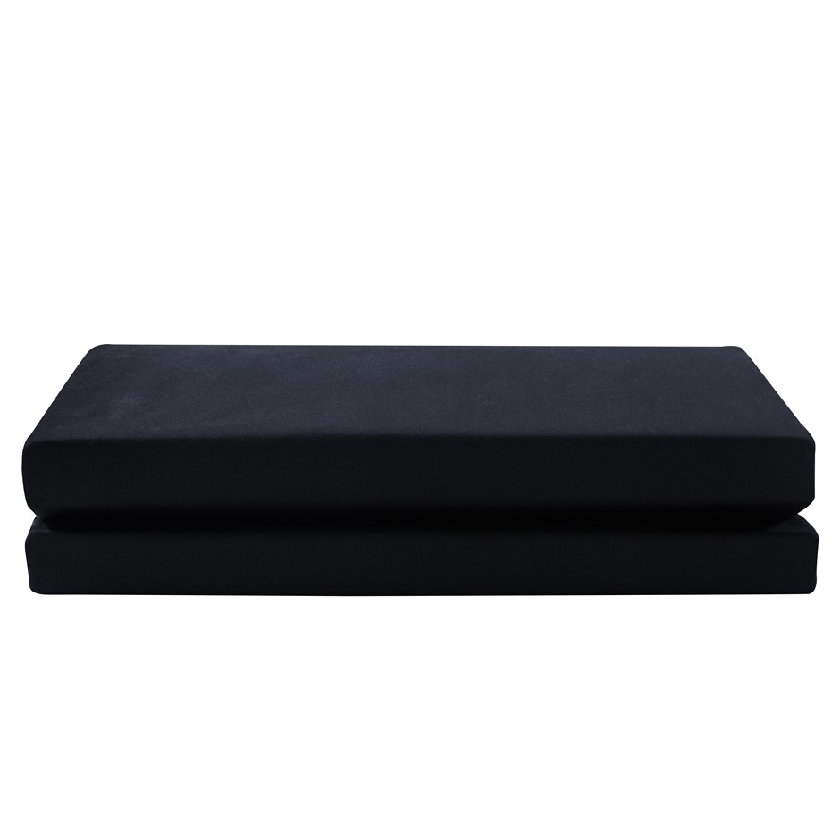 1200 Thread Count Egyptian Cotton Flat Sheet | Black | Super King