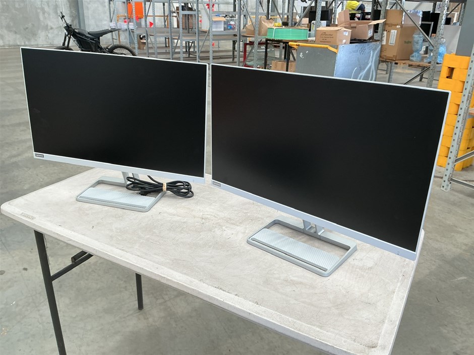 2x Lenovo L27i-40 27 Inch Monitors