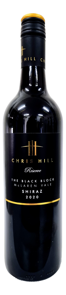 Chris Hill Reserve The Black Block Shiraz 2020 (12x 750mL) McLaren Vale