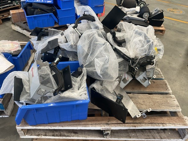 <p>Assorted Fire Extinguisher Brackets Pallet Of</p>