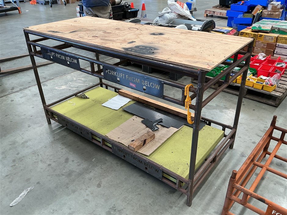 <p>Stackable Storage. Cage x 2 with Plywood Panel</p>