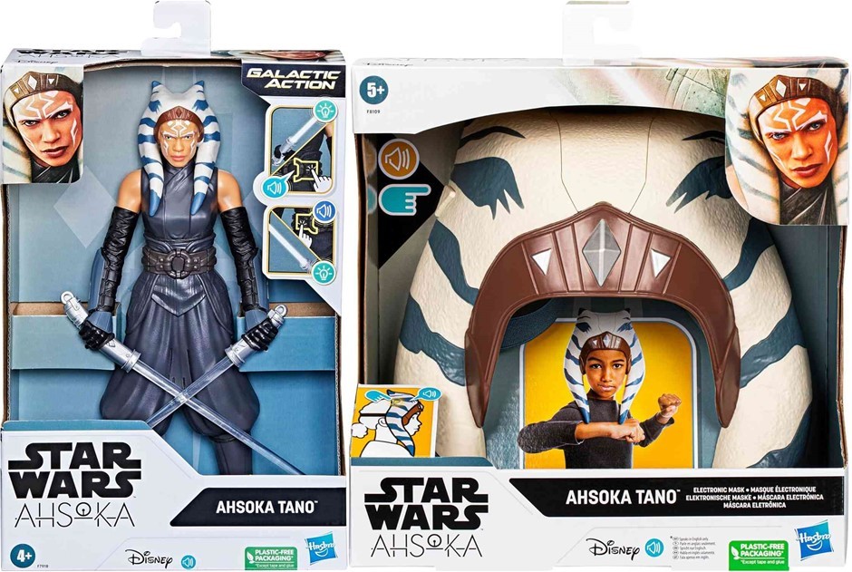 2 x STAR WARS: Ahsoka Tano Electronic Mask With Phrases, Sound Effects & Ah