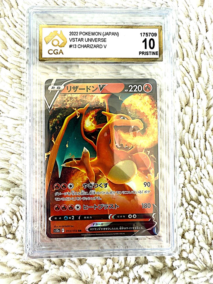 Charizard V #013/172 – Japanese – Double Rare (RR) – CGA 10 Pristine ...