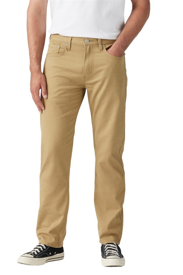 LEVI'S Men's 502 Taper Pant, Size 34x30, 56% Cotton, Cafe (1632), 295071632