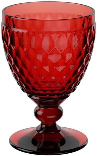 VILLEROY & BOCH - Boston Coloured Red Wine Glass Red, 310 ml, Crystal Glass