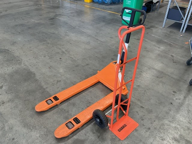 Pallet Jack and Fridge Trolley