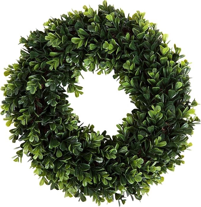 Pure Garden Boxwood Wreath, Artificial Wreath for The Front Door by, Home D