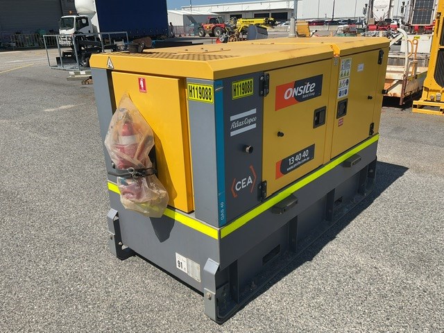 2022 Atlas Copco QAS40 Generator - Diesel - 40kva - Jandakot