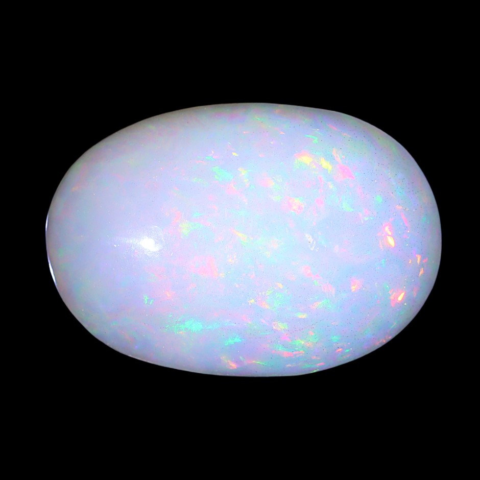 12.89 Carats White Color-Play Opal