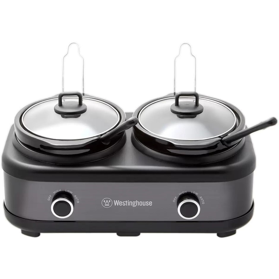 WESTINGHOUSE Slow Cooker With Auto Function, 2 x 2.5L, Model WHSC06KS.