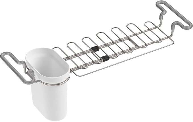 KOHLER K-5473-0 Multi-Purpose Over-The-Sink Drying Rack, Caddy with Kitchen