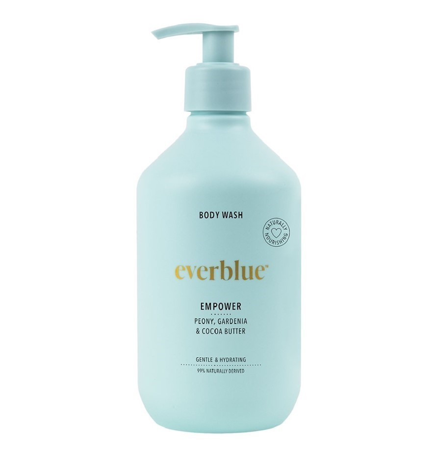 2 x EVERBLUE Body Wash, Empower Peony Gardenia & Cocoa Butter, 800ml. NB: 1