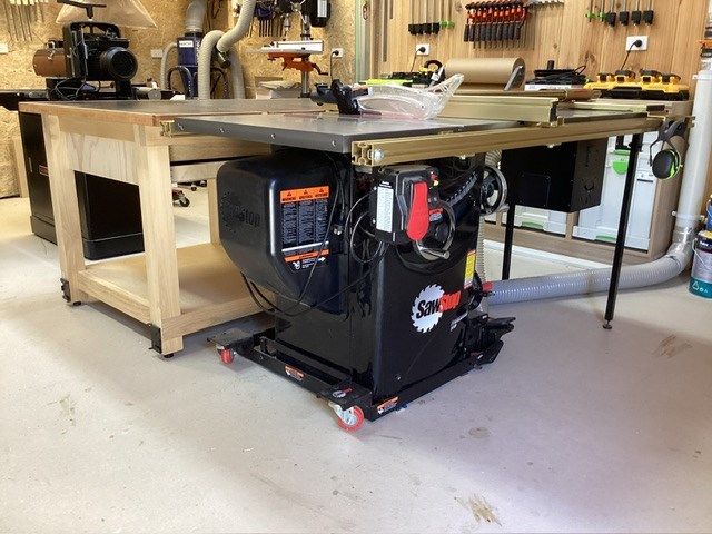 Saw Stop Professional  Cabinet Saw & Sherwood Drum Sander   