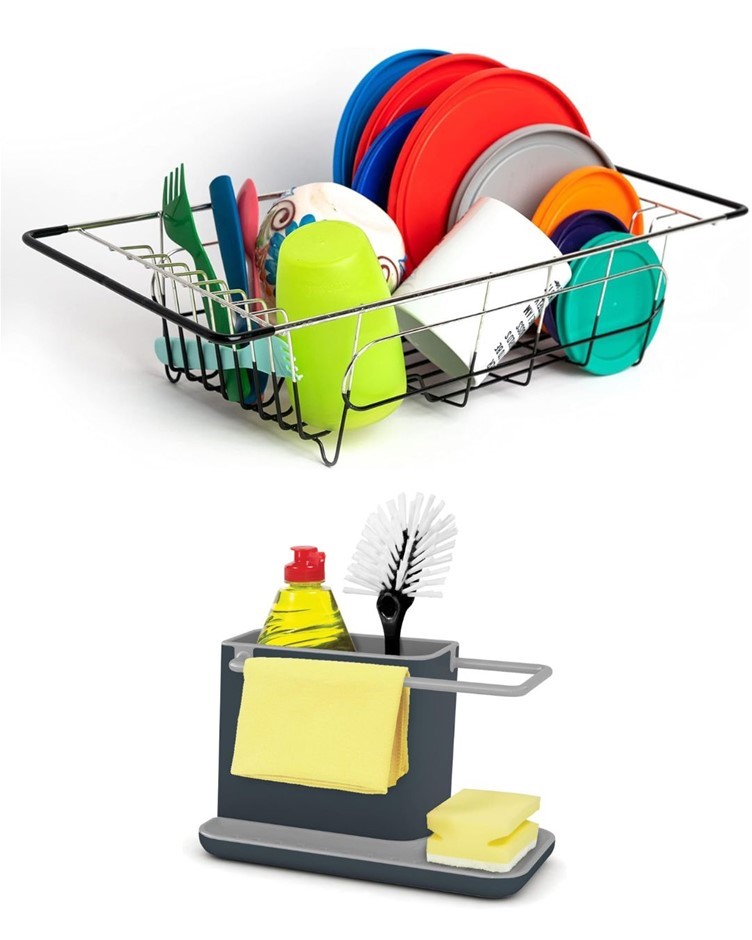 KITCHEN SINK BUNDLE: Joseph Joseph Caddy Kitchen Sink Area Organiser with S