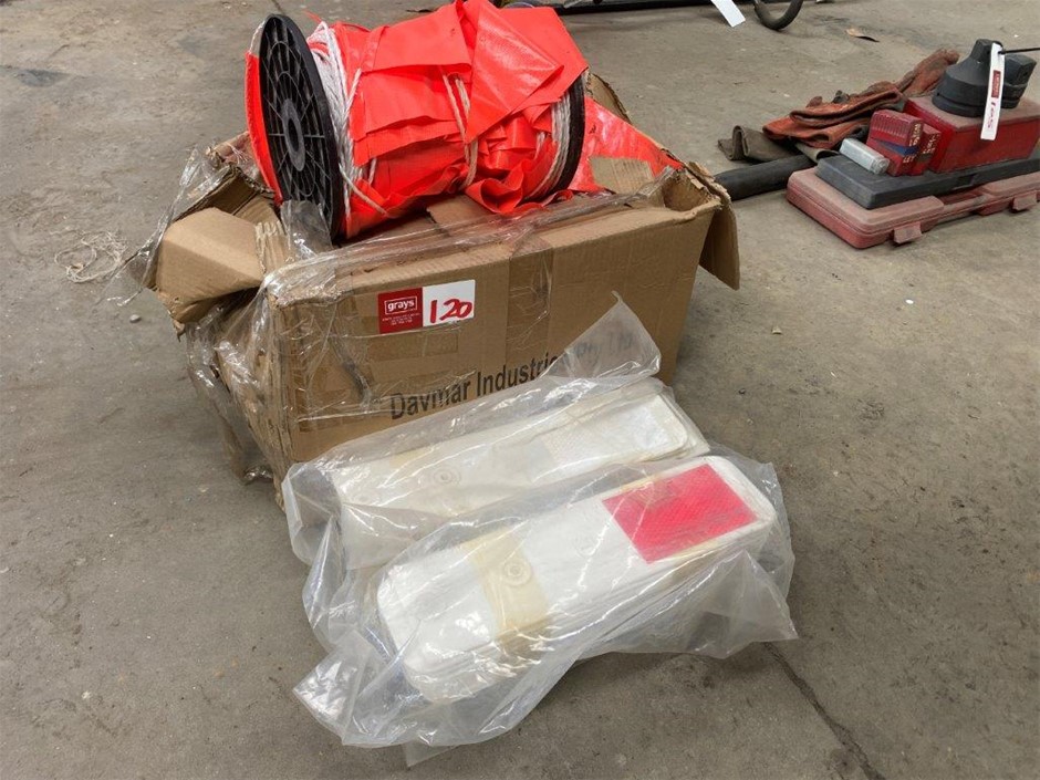 Qty of Safety Flagging Rope and Reflectors Auction (1020-5061294 ...