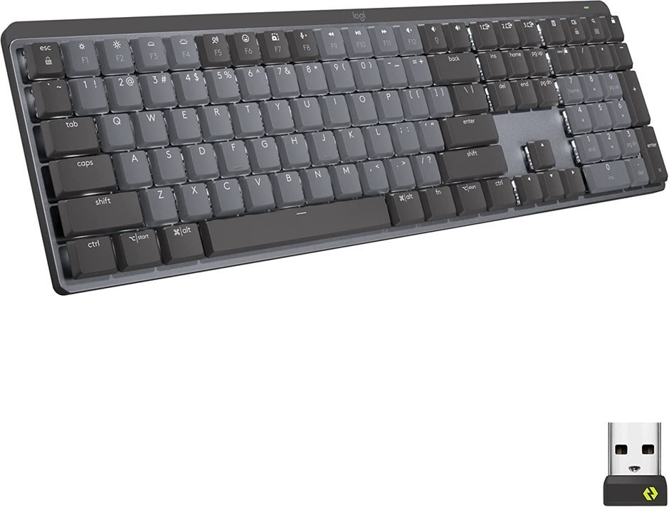 LOGITECH MX Mechanical Wireless - Tactile Quiet Keyboard.